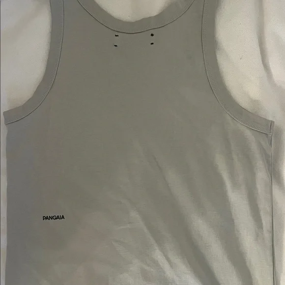 Pangaia Organic Cotton Tank maxi Dress Stone color size small - Picture 4 of 5